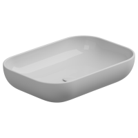 Раковина накладная биколор 60x42 см GSG Ceramic Design Easy EALAVRE60BI000/001, White/White Matt EALAVRE60BI000/001