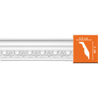 Плинтус потолочный с рисунком  DT-23