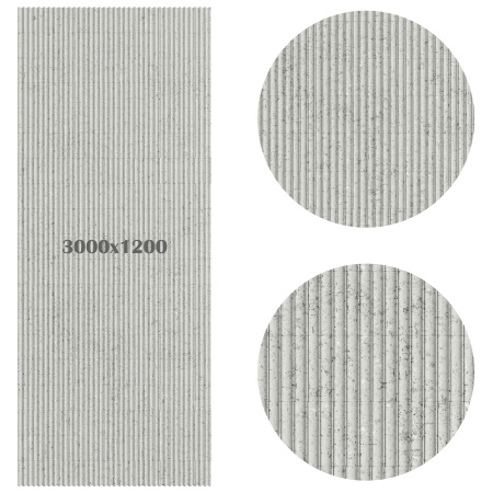 Гибкий камень Decaro Flex Stone Рифленый Чеппо Bricks Ceppo Grey D1021 3000×1200×6-7