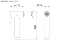 Гигиенический душ Remer INOX SS332ON, нержавеющая сталь SS332ON