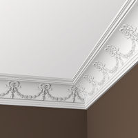 Карниз из полиуретана 1.50.120 Европласт - Плинтус потолочный с рисунком