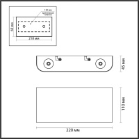 Бра Odeon Light MAGNUM IP20 LED 4W 434Лм 3000K 4217/4WL