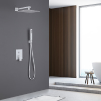 Душевая система ABBER Daheim AF8219W скрытого монтажа без излива, белая матовая