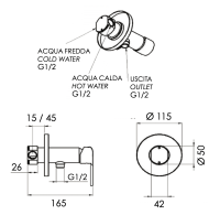Гигиенический душ со смесителем Remer Winner W65B W65B
