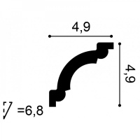 CX124 Карниз Orac Decor из дюрополимера - Плинтус потолочный
