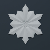 Розетка потолочная с рисунком 1.56.805 из полиуретана Европласт - Орнаментальная розетка