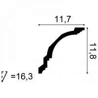 CX106 Карниз Orac Decor из дюрополимера - Плинтус потолочный