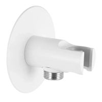 Держатель ручного душа с подключением шланга Remer 337XBO, белый матовый 337XBO