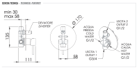 Смеситель для душа Remer X Style X09LBG, золото брашированное X09LBG