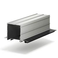 Профиль алюминиевый теневой для штор Laconistiq Roll-Box Черный муар 57/1-31-270 3000×79,6×37,2