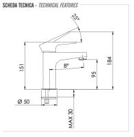 Смеситель для раковины Remer Winner W11 W11