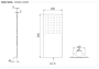 Верхний душ настенный 50x25 см Remer 350UFX 350UFX