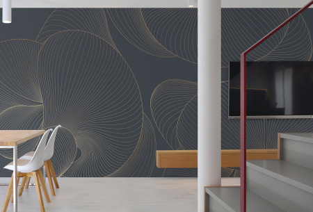 Арт. L540-COL9-GOLD | Панно Lines