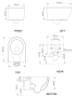 Чаша подвесного унитаза со смывом Smart Clean GSG Ceramic Design Like LKWCSO027, Denim Matt LKWCSO027