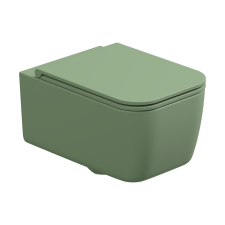 Чаша подвесного унитаза GSG Ceramic Design Brio BRWCSO031, Salvia Matt BRWCSO031