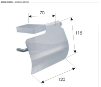 Бумагодержатель Remer Flat FT60CR FT60CR