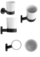 Стакан Remer Guest GS15NO, черный матовый GS15NO