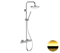 Душевая система термостатическая Remer Elegance EQ32X7MMM30DO, золото глянцевое EQ32X7MMM30DO