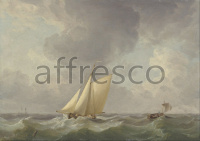 Картина: Charles Brooking, Cutter in a Strong Breeze