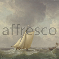 Картина: Charles Brooking, Cutter in a Strong Breeze