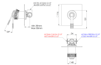 Смеситель для душа Remer Atelier AL30QBO, белый матовый AL30QBO