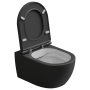 Чаша подвесного унитаза биколор GSG Ceramic Design Like LKWCSOBI000/003, White/Black Matt LKWCSOBI000/003