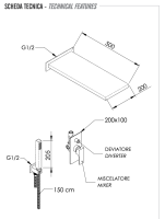 Комплект: Душевая система Remer Absolute AU09S02SS AU09S02SS