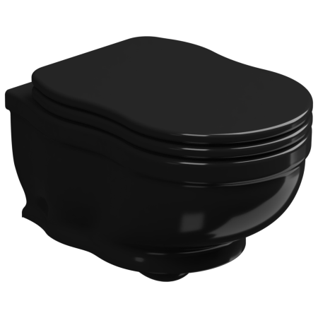 Чаша подвесного унитаза GSG Ceramic Design Time TIWCSO002, черный глянцевый TIWCSO002