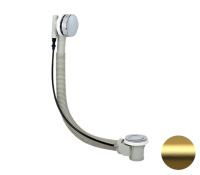 Слив-перелив полуавтоматический для ванны Remer 96PBG, золото брашированное 96PBG