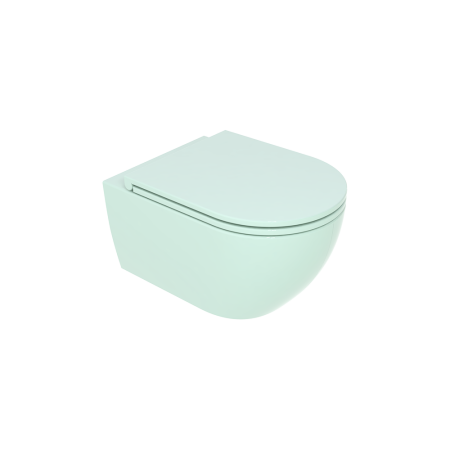 Чаша подвесного унитаза со смывом Smart Clean GSG Ceramic Design Like LKWCSO024, бирюзовый глянцевый LKWCSO024