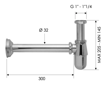 Сифон 1" Remer 97010 97010