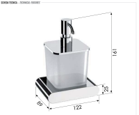 Дозатор Remer Lounge LN13СFP, черный брашированный хром LN13CFP