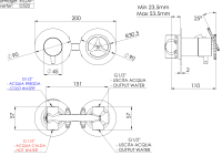 Смеситель для душа Remer Chrono CH92ZP CH92ZP