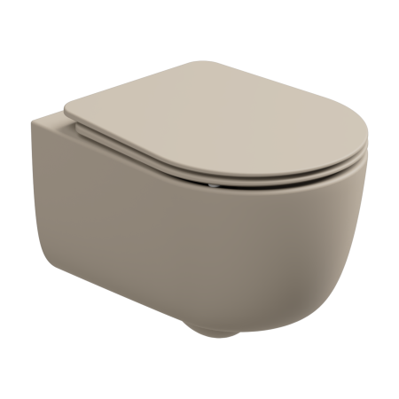 Чаша подвесного унитаза со смывом Smart Clean GSG Ceramic Design Hit! HIWCSO034, Sabbia Matt HIWCSO034