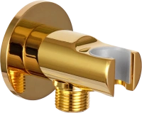 Держатель ручного душа с подключением шланга Remer 337MDO, золото глянцевое 337MDO