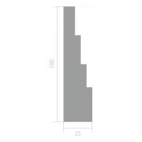 Наличник из ЛДФ Ultrawood  N 2503 (2440 х 100 х 25)