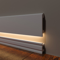 Плинтус напольный из дюрополимера DD723 Decor-Dizayn