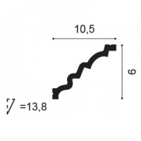 C326 Карниз Orac Decor из полиуретана - Плинтус потолочный