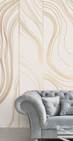 Арт. L524-COL1-GOLD | Панно Lines
