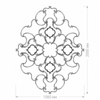 Розетка RODECOR 87516cn потолочная из полимерного гипса - Готовое решение Rodecor из элементов