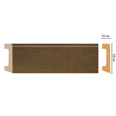 Плинтус напольный  D234-88 ШК/15