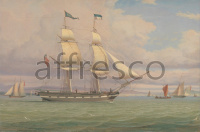 Картина: William Clark, The English Brig Norval before the Wind