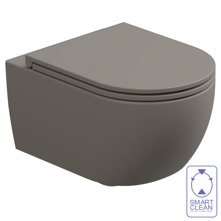 Чаша подвесного унитаза биколор GSG Ceramic Design Like LKWCSOBI000/030, White/Cashmere Matt LKWCSOBI000/030
