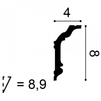 CX176 Карниз Orac Decor из дюрополимера - Плинтус потолочный