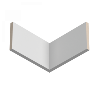 Профиль из ЛДФ белый Ultrawood арт. BO 4112 p (2000 х 108 х 12 мм)