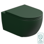 Чаша подвесного унитаза со смывом Eco Clean (торнадо) GSG Ceramic Design Like LKWCSOEC036, Smeraldo Matt LKWCSOEC036