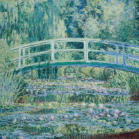 Картина: Клод Моне, Водяные лилии и японский мост