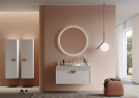 Зеркало ORKA Molino 90x90 c LED подсветкой, белый матовый