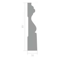 Наличник из ЛДФ Ultrawood  N 0002 (2440 х 89 х 18)