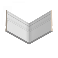 Плинтус напольный из ЛДФ Ultrawood арт. Base 0004 (2000 x 185 x 18 мм.)